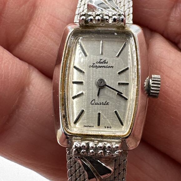 Jules Jurgensen Diamond Accent Quartz Vintage Ladies watch WORKING/NEW BATTERY - Picture 12 of 12